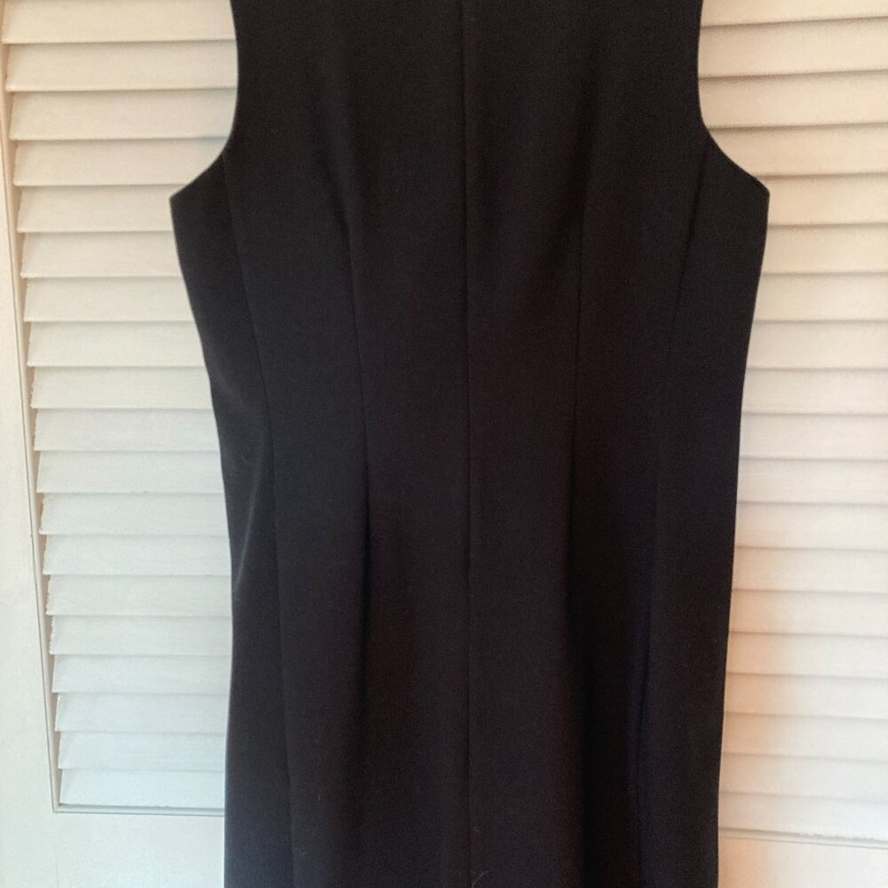 Sandra Darren Classy Basic Black Shaped Sheath Dr… - image 6